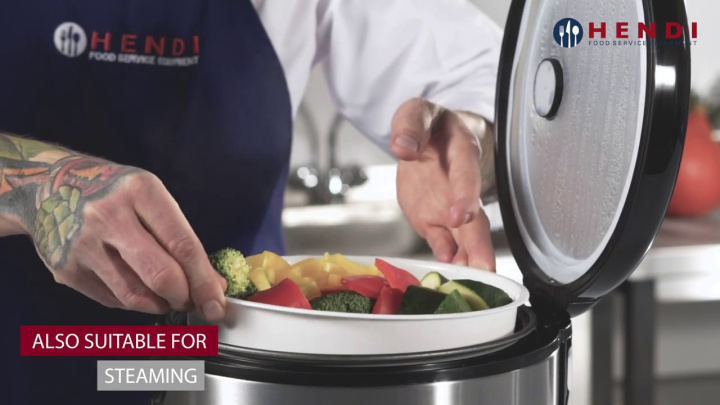 HENDI Rice cooker with steamer cooking function 240410