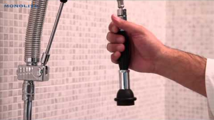 How to use Water Stop Pre-Rinse Units - RUBINETTERIA MONOLITH SRL