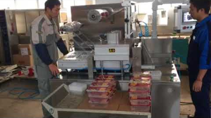 Hualian HVT-550F Automatic Tray Vacuum Gas-flushing Packaging Machine