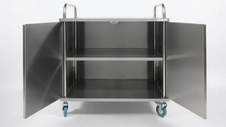 ТЕЛЕЖКА СЕРВИРОВОЧНАЯ ЗАКРЫТАЯ RESTOINOX ТСЗ