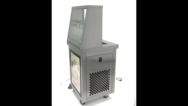 Фризер для жареного ролл мороженого KCB-1F Foodatlas (контейнеры, световой короб)