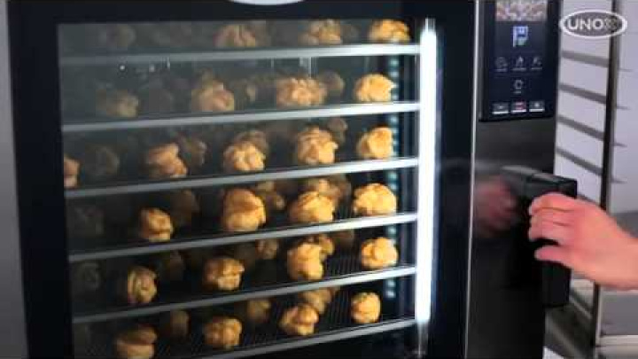 UNOX BAKERTOP Oven -How to bake a full load of choux pastry