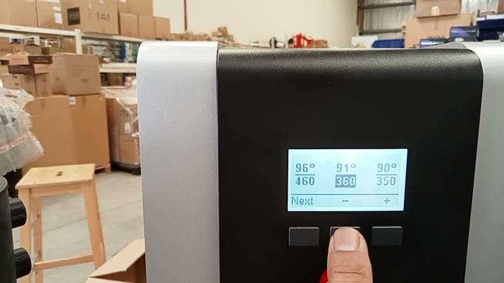 Marco Boiler MIX PB3. How to program the temperature and volume of water.