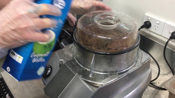 Hallde VCB-32 making Acai Superfood Bowls at Charlies Raw Squeeze, Clayfield in Brisbane, Australia