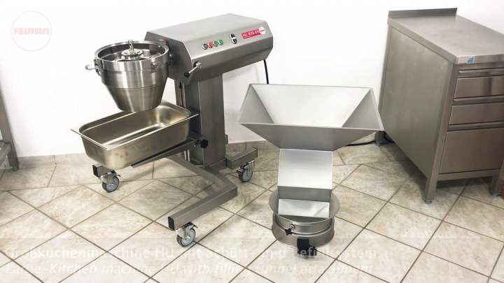 Küchenmaschine HU 1020-2H mit Schüttsystem. Filling funnel attachment 600 SuB - SG.