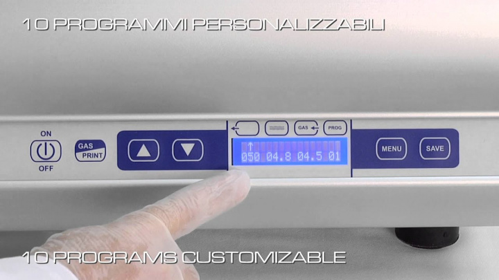 SOTTOVUOTO SIRMAN: pulsantiera comandi W8 e utilizzo - vacuum machine push-botton panel