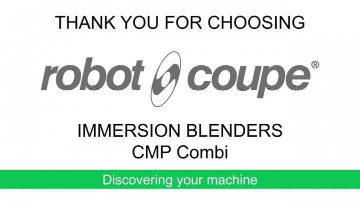 Robot-Coupe CMP Combi Your machine