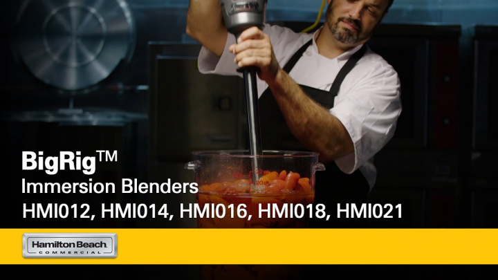Highlights | BigRig™ Line of Immersion Blenders | Hamilton Beach Commercial® |  Available in 5 sizes