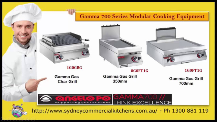 Angelo Po Gamma 700 Series Modular Cooking Equipment