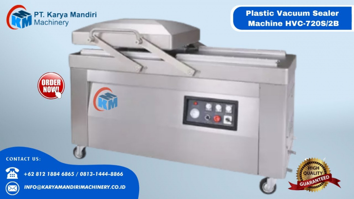 Mesin Double Chamber Vacuum Sealer Machine with Gas HVC-720/2SB