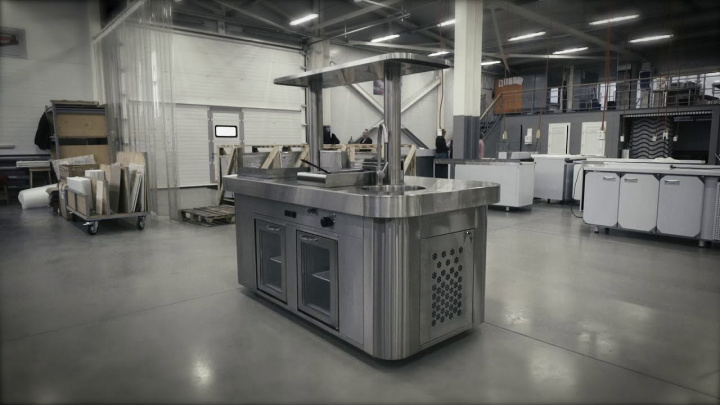 Рабочий кухонный остров ELBA для ресторанов от завода FINIST