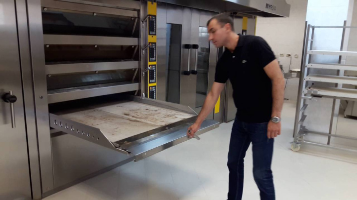 Miwe electro slide the bottom