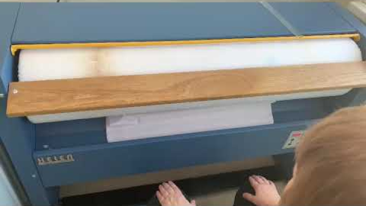 Гладильный каток Helen Н120.25 (380В) в работе - отзыв (Респ. Татарстан г. Лениногорск, гостиница)