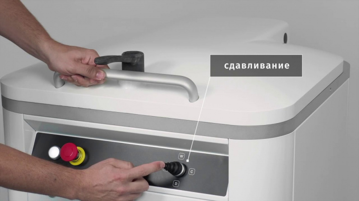 Полуавтоматический тестоделитель с круглой дежой