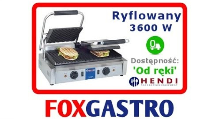 Grill kontaktowy podwójny 3600 W Hendi 263709