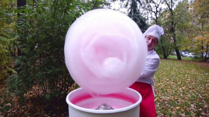 RoboJetFloss cotton candy machine promo