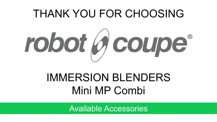 Robot-Coupe MMP Combi Accessories